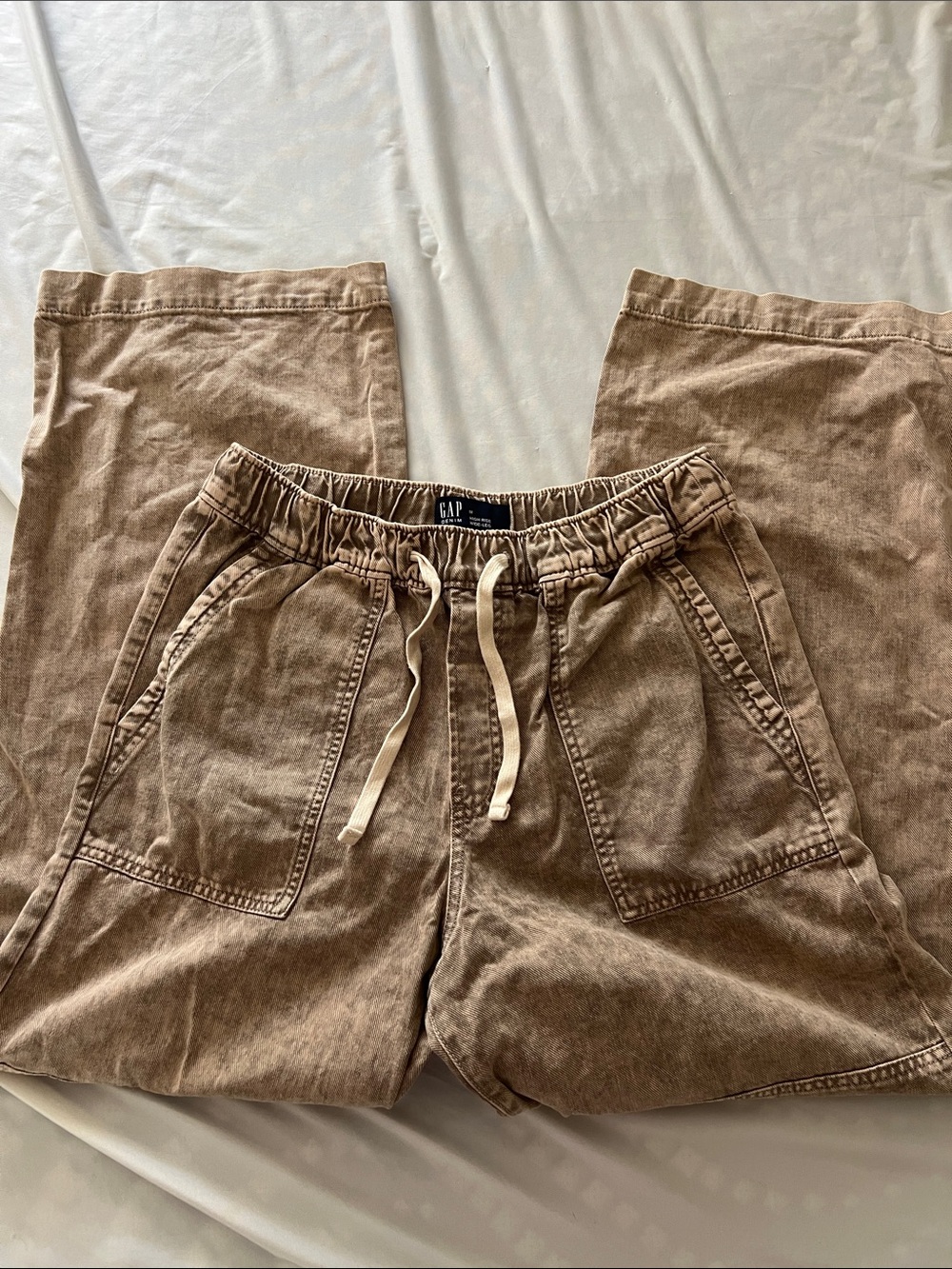 GAP pull on high rise wide leg pants